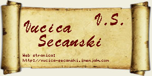 Vučica Sečanski vizit kartica